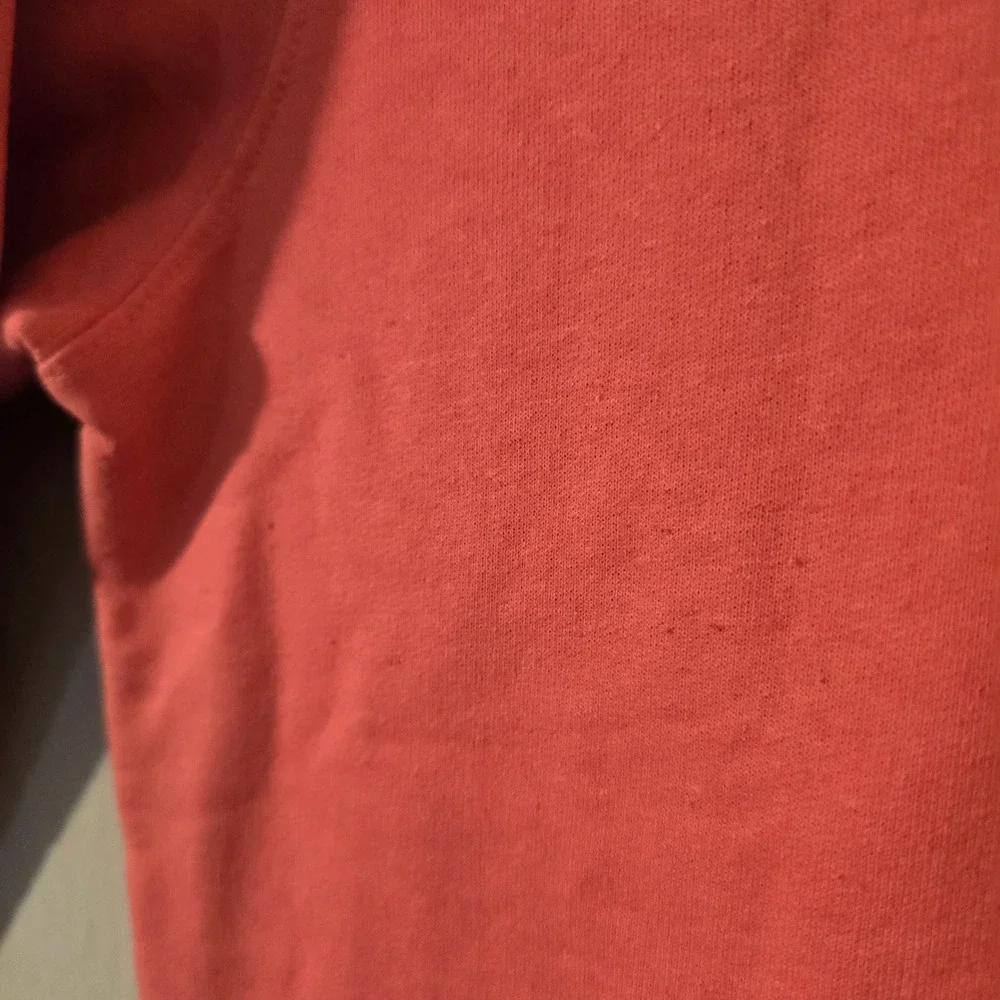 Vineyard Vines Pullover Medium Women Coral Pink Quarter Zip Whale Logo 1K0602 - Picture 4 of 11
